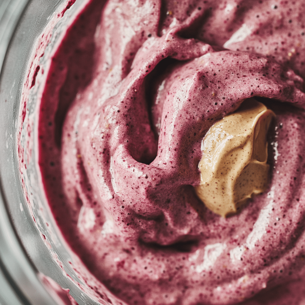Blending a High Protein Berry Smoothie Bowl